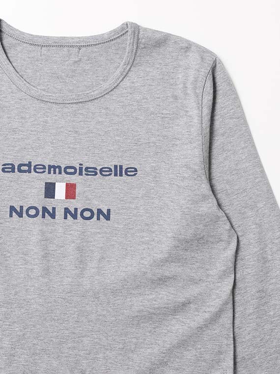 【定番】タリイ天竺 ロゴプリント8分袖Tシャツ