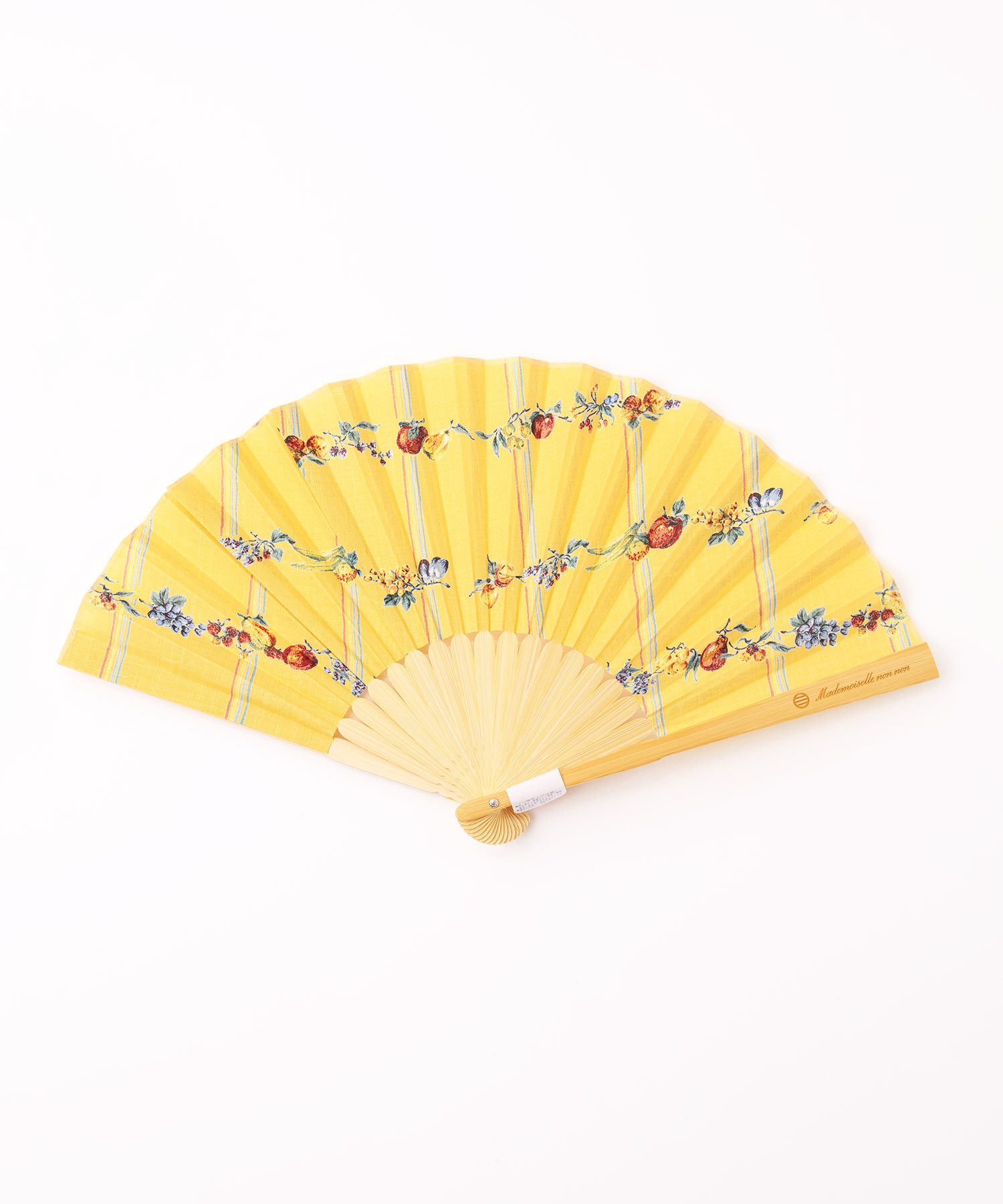 【SALE】老舗扇子店『伊場仙』コラボレーション扇子【FRUITS STRIPES柄】