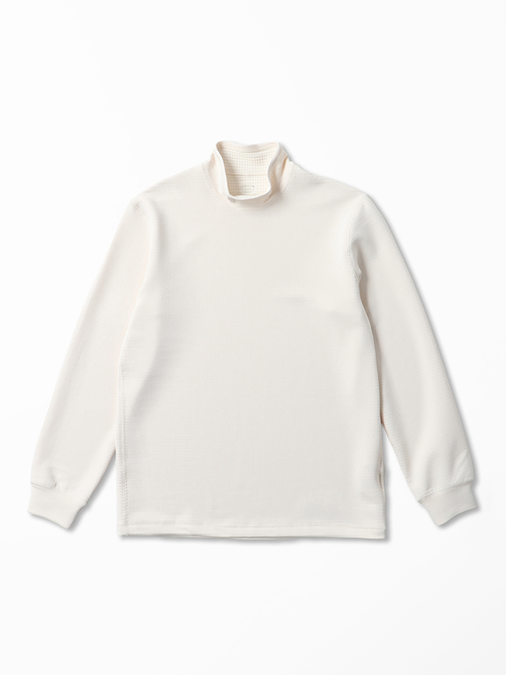 HIGH LOFT POWER GRID ハイネックTシャツ