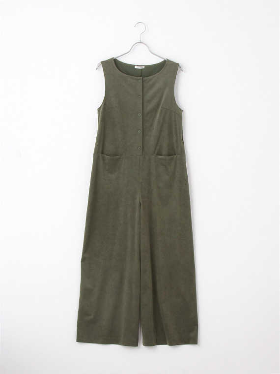 【SALE】トリコットスエードオールインワン