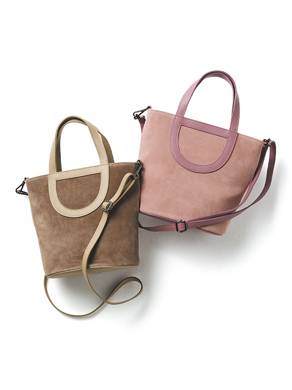 <MILOS>ミロス スエードコンビバッグ