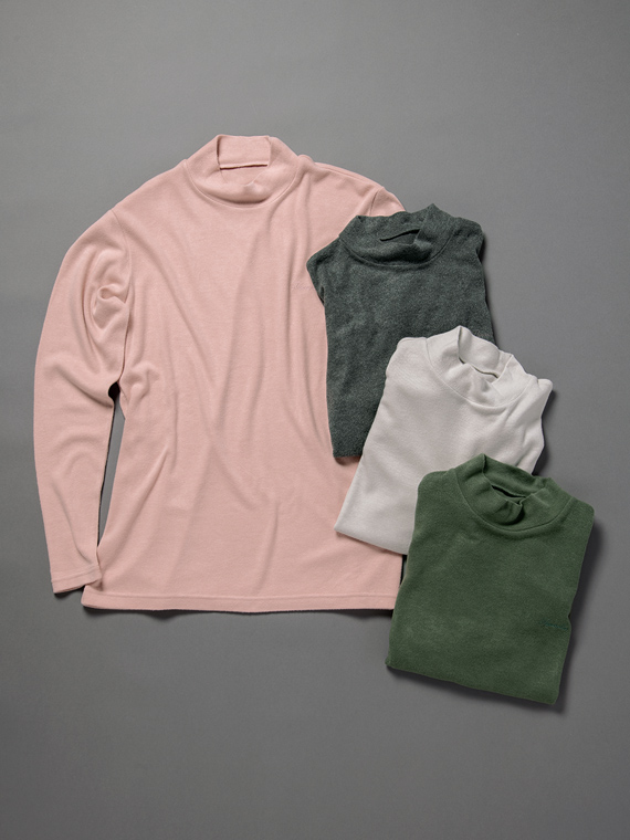レナースムースハイネック 長袖Tシャツ
