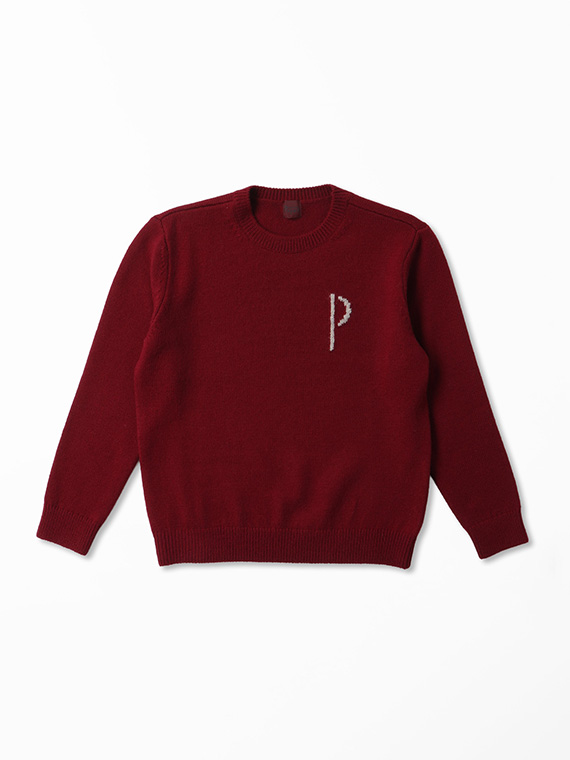 ウール天竺7G クルーネックセーター