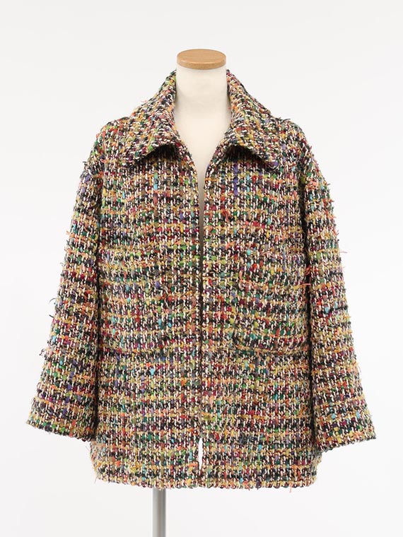 ラメ混 ファンシーツイード ジャケット