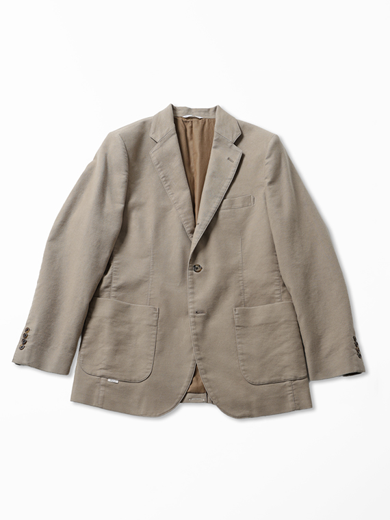 ソフトモールスキン シングルジャケット<セットアップ対応>（MEN新着