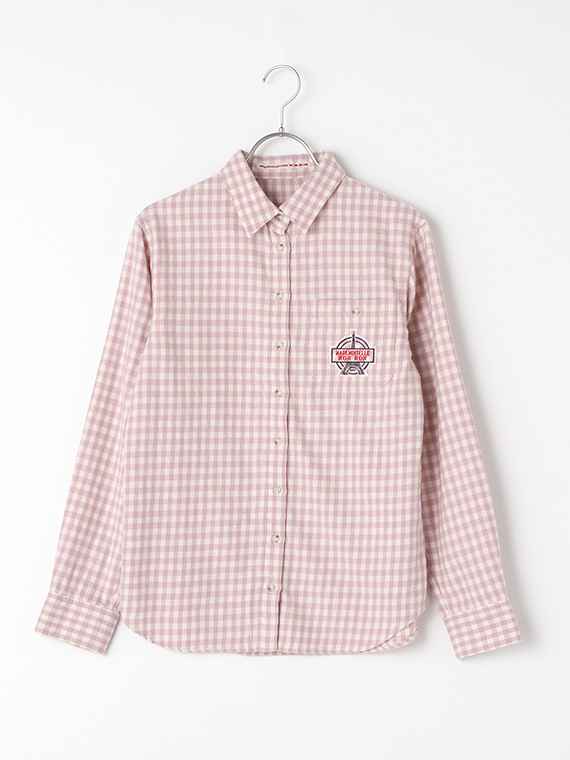 【SALE】ラフィ/ウールビエラギンガムチェックシャツ