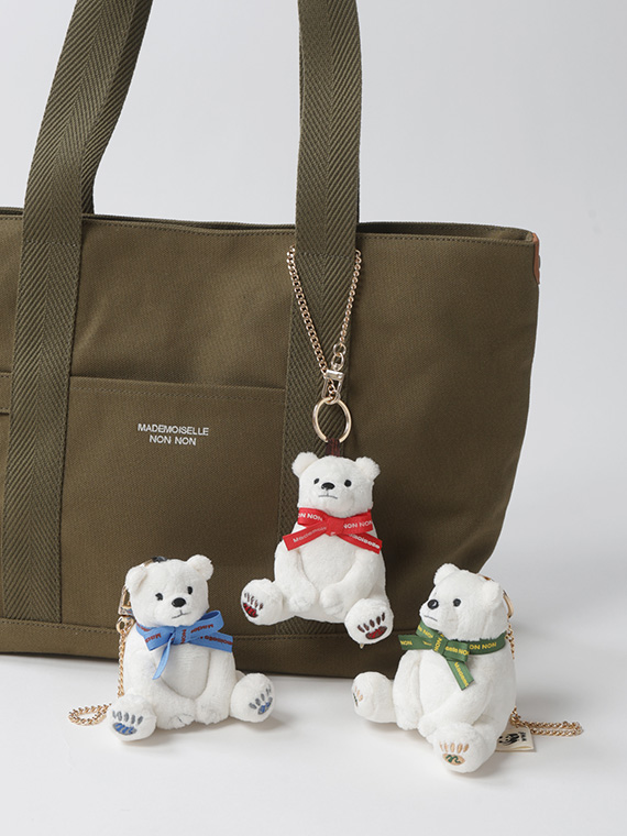 Mademoiselle NON NON × WWF PANDA SHOPしろくまキーチャーム