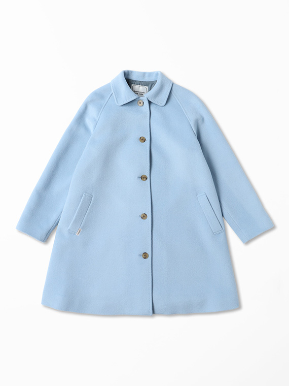 ウールアンゴラシャルムビーバー ステンカラーコート