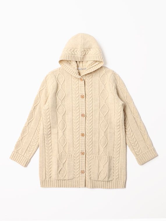 SOFTBRITISHWOOL　フード付きコート