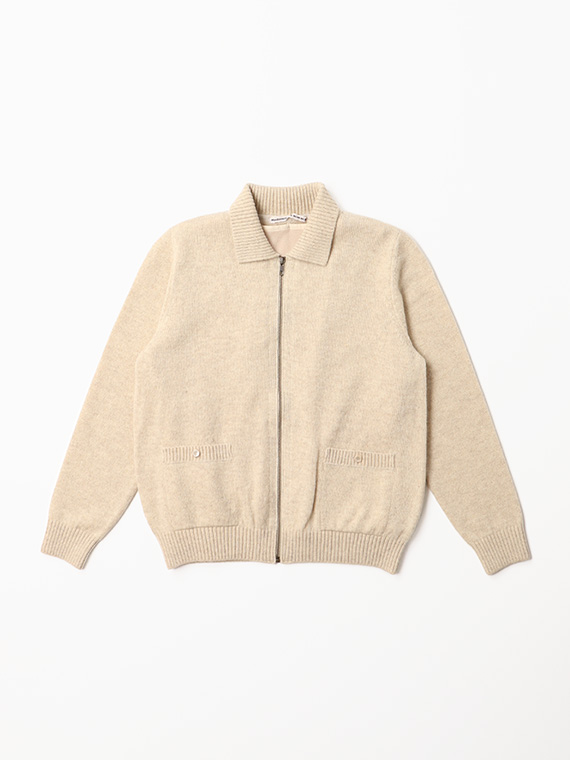 【60th Anniversary Collection】SOFTBRITISHWOOL　ニットブルゾン【フェルトライナーつき】