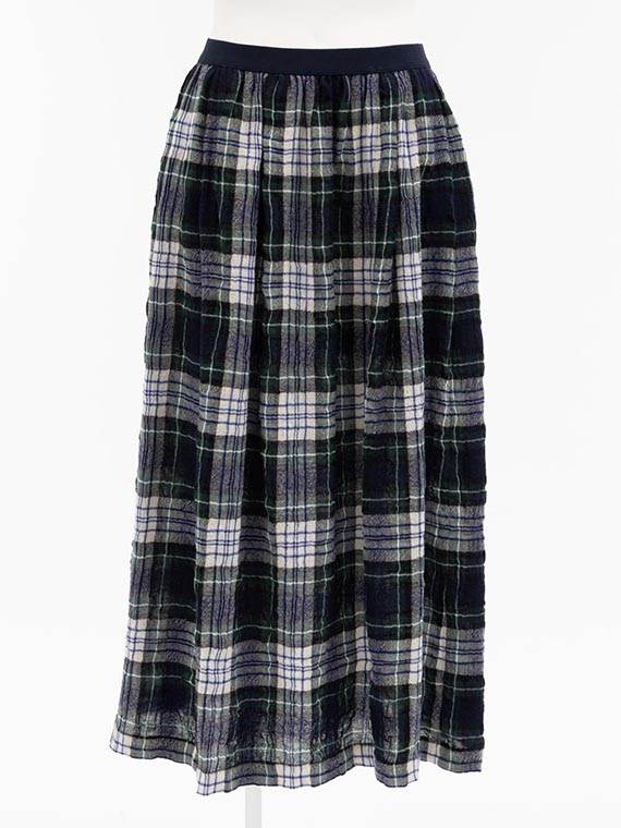 コットン / ウール タータンチェック スカート
