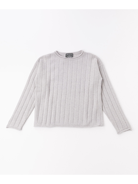 <MUSETTI>ムゼッティー リブ編みニットプルオーバー