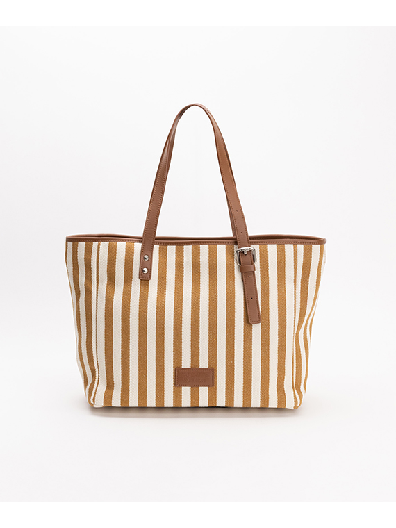 ストライプトートバッグ