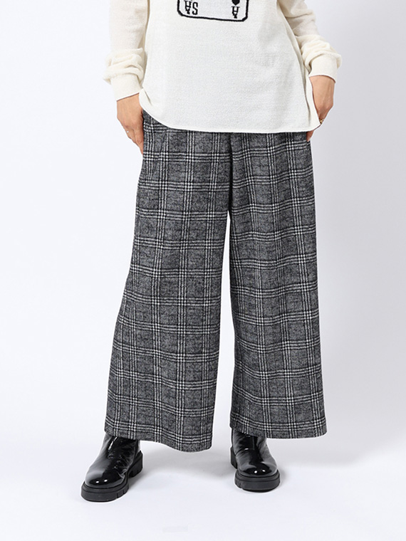グレンチェック リバー パンツ