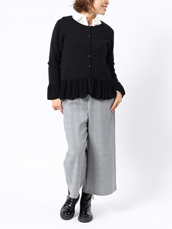 モヘア × ダルレーヨン カーディガン