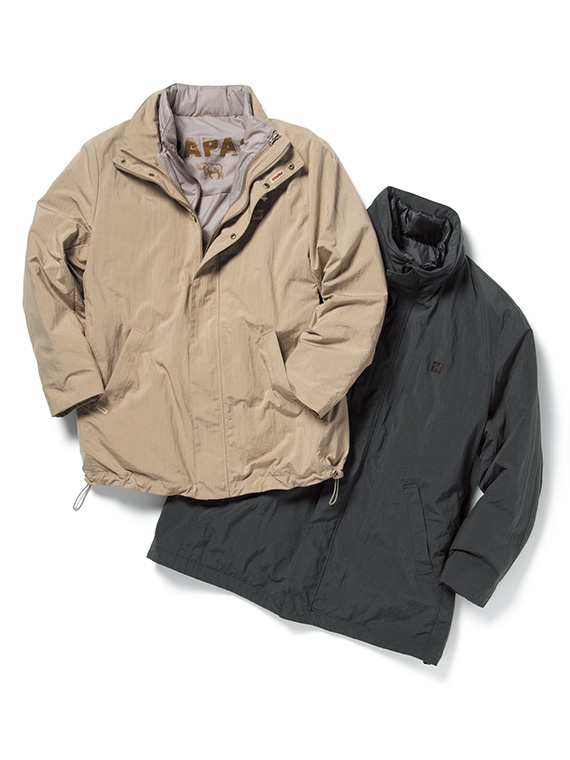 リサイクルナイロンハイカウントリップストップ 3WAYブルゾン