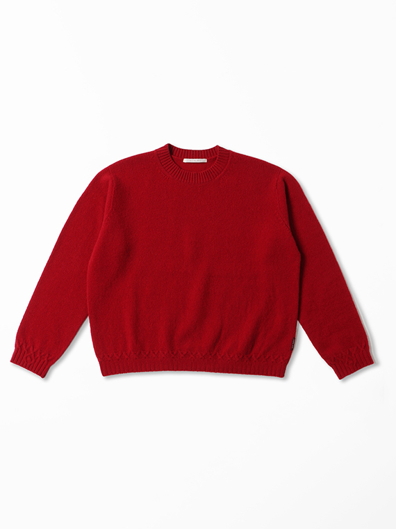 ラムウール/カシミヤ7G ニットプルオーバー