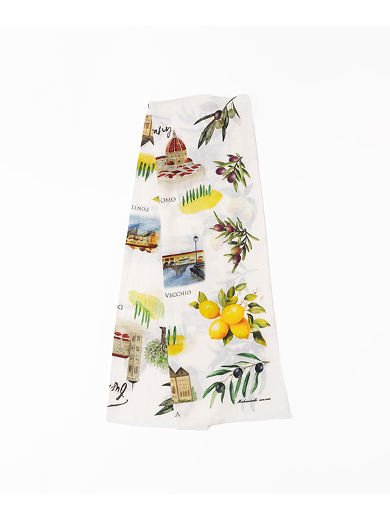 フィレンツェ柄ストール