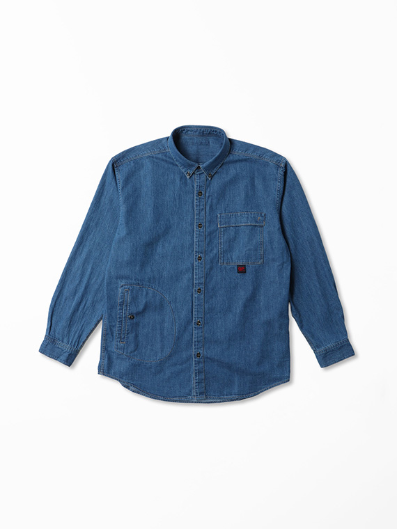 7ozライトデニム オーバーサイズシャツ
