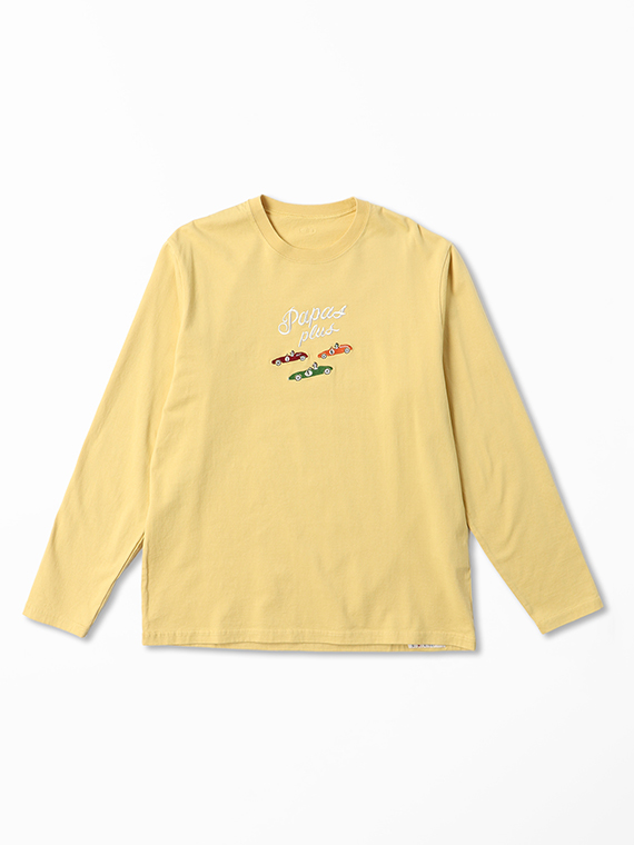 40/2CLASSIC天竺 ペンギン刺繍 長袖Tシャツ