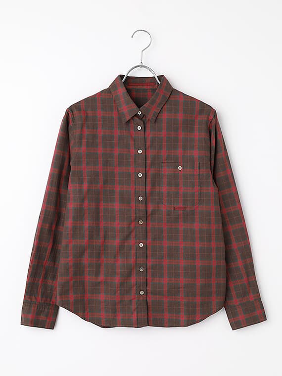 【SALE】TOPコットンローンチェックシャツ
