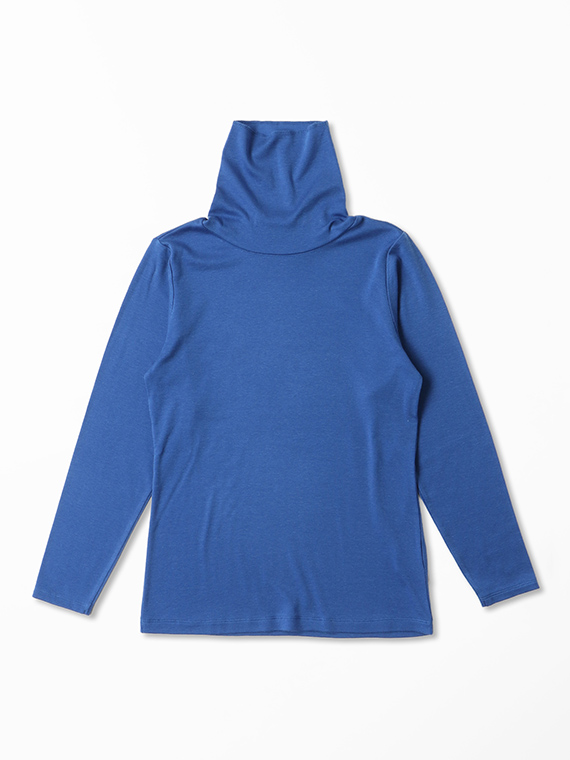 ハーフ ミラノリブ タートルネック カットソー