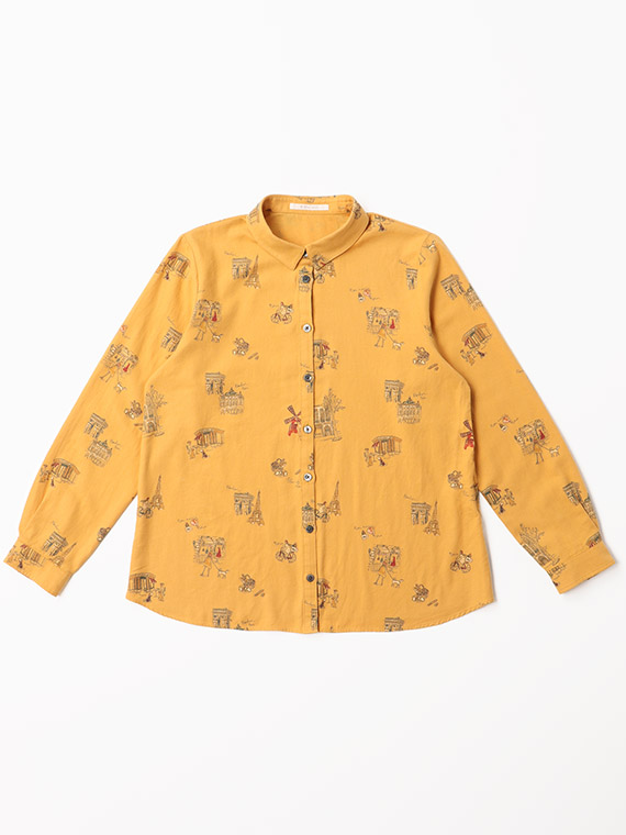 【SALE】ビエラPARIS柄プリントブラウス