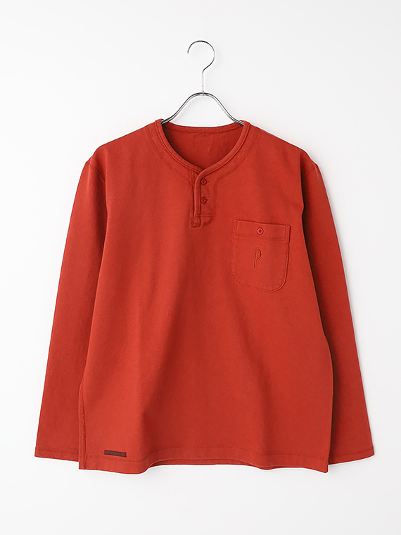 【SALE】ラフィ引き揃え天竺 ヘンリーネックTシャツ
