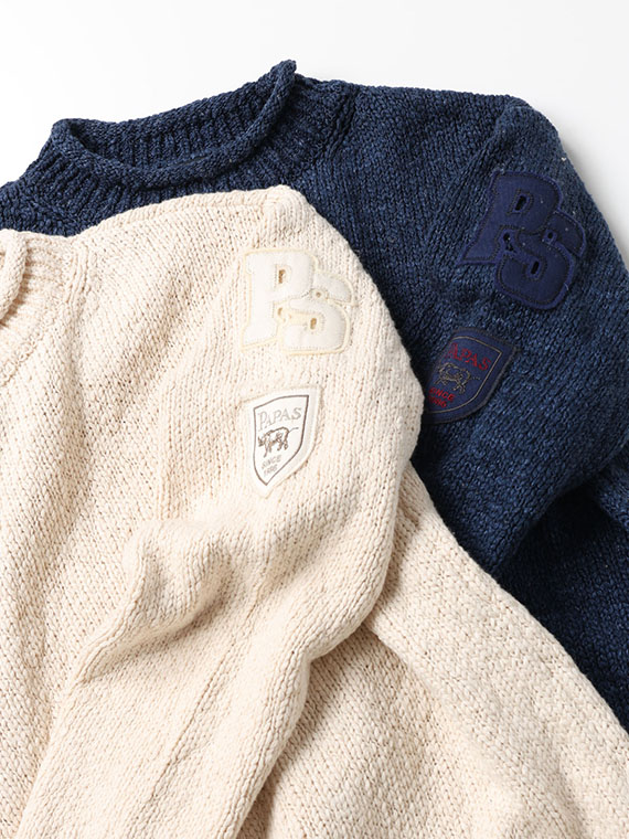 リバーススラブリリー天竺3G ロールネックセーター