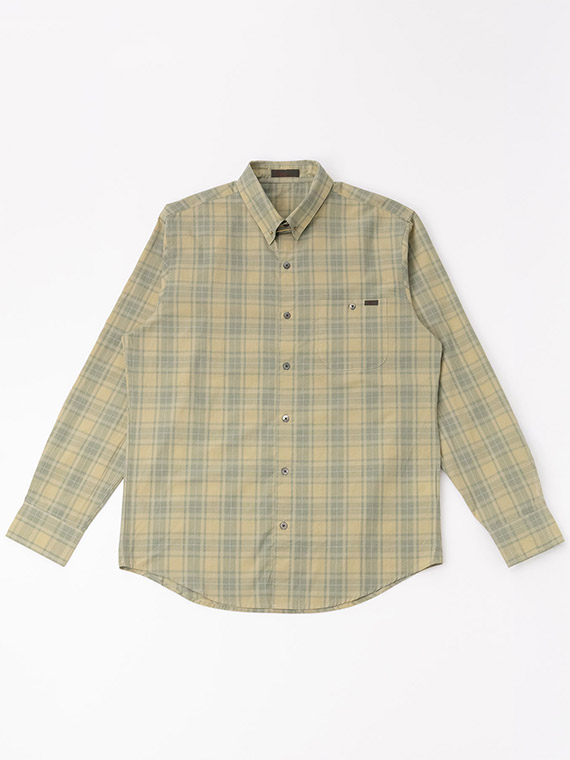 【SALE】ステッチワークブロードチェック ピンホールシャツ