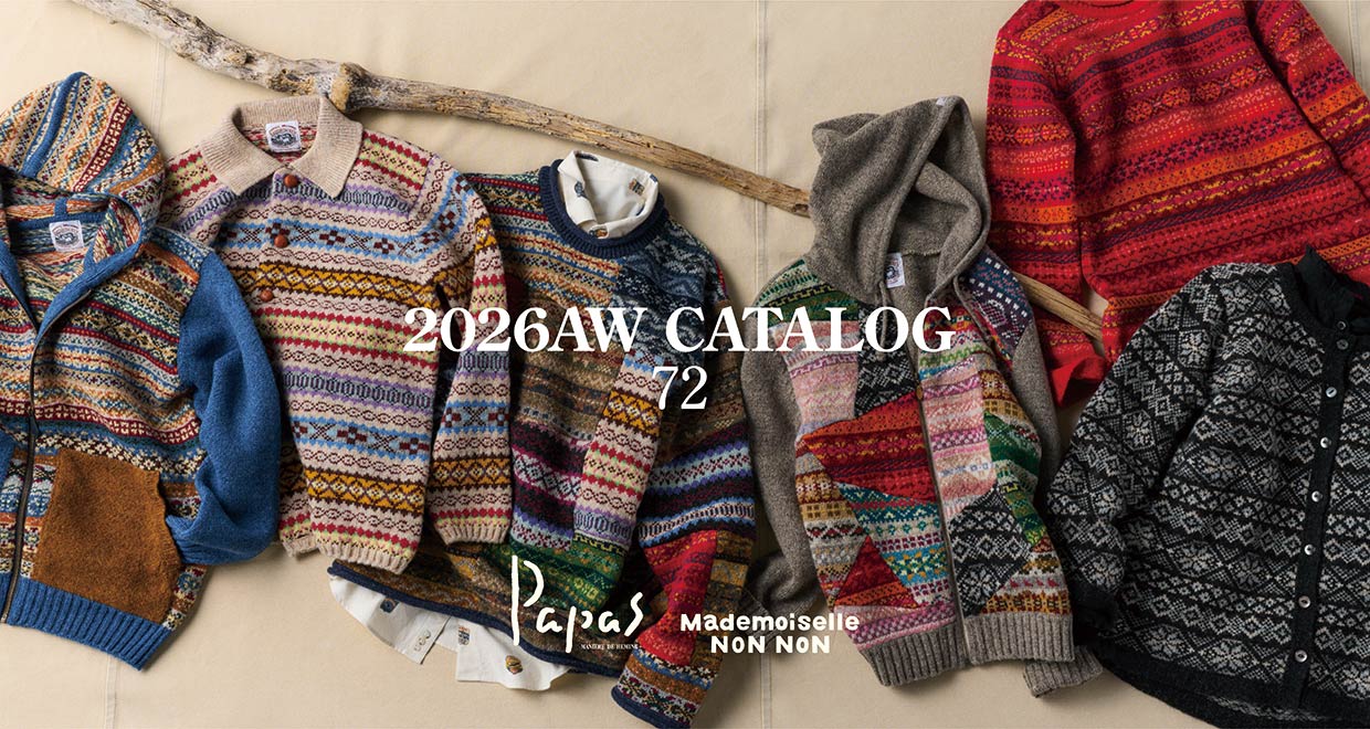 美品 Papas+ パパス プラス ウール ワッペン ニット ジャケット L Papas | Papas WEB SHOP
